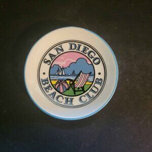 VTG San Diego Beach Club Ceramic Trinket or Ashtray